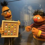 Bert and Ernie display at the Worlds of Puppetry Museum