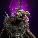 Pictured is Jason Isaacs’ character, The Emperor, a Skeksis.