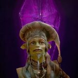 Pictured is Toby Jones’s character, The Librarian, a Gelfling.