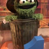 Oscar the Grouch display at the Worlds of Puppetry Museum
