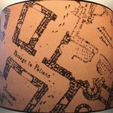 Harry Potter Hogwarts Lamp: When the main light is turned on, the Marauder’s Map design on the fabric lampshade is revealed