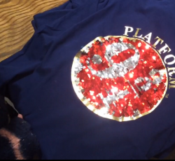 Color-change sequins bring the magic to this T-shirt, which costs £20 and is available in sizes 3–4 years to 15–16 years.