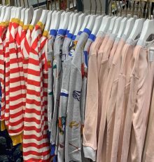 There are four pajama designs to chose from, two of which are also available as playsuits for newborn babies through three-year-old children.