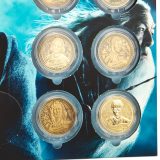 A selection of the coins featured in the Advent calendar are pictured, including Harry Potter, Sirius Black, Remus Lupin, and Alastor Moody.