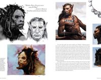 Volume 1 features concept art for the centaurs in the Forbidden Forest.