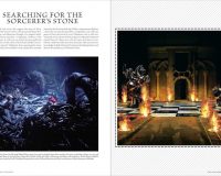 Each challenge the trio faces on the way to saving the Sorcerer’s Stone is shown through concept art and photography.