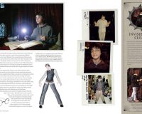 On this page spread, Daniel Radcliffe can be seen pulling funny faces in his continuity photos.