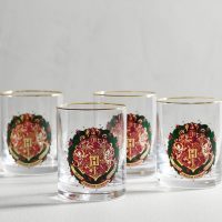 Featuring a festive Hogwarts crest, this set of four tumblers is perfect for any holiday get-together.