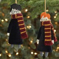 These adorable Harry and Ron ornaments are available for $24.50 each. Hermione Granger and Draco Malfoy ornaments are also available.