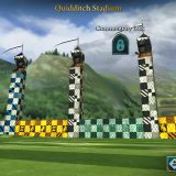 A view of the Quidditch Stadium Commentary Box is seen in this screenshot from “Harry Potter: Hogwarts Mystery”.