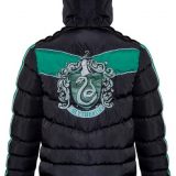 The Slytherin crest is seen emblazoned on the back of this padded jacket from Merchoid.