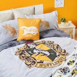 Pictured is a selection of Primark’s new “Harry Potter” bedding featuring Hufflepuff House.