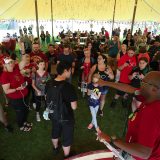 Gamers at the “Harry Potter: Wizards Unite” Fan Festival compete in trivia contests to earn prizes.