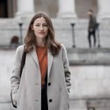 Kelly Macdonald is pictured in a still from her new series “Giri/Haji”.