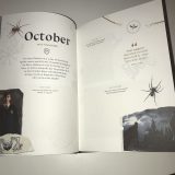 October’s page is full of creepy spiders and chilling Dementors.