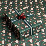 This Christmas Elf gift wrap is seen briefly in the “Order of the Phoenix” film.