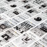 You can see all the tiny headlines in this close-up!