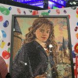 You can also find Cummings’ portrait of Hermione Granger at the Jelly Belly booth.