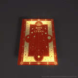 The front of the Keys and Curios journal varies depending on your House.