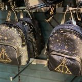 Why have a regular backpack when you can have a Deathly Hallows-themed one?