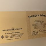 Bradford Exchange Hagrid’s Hut certificate