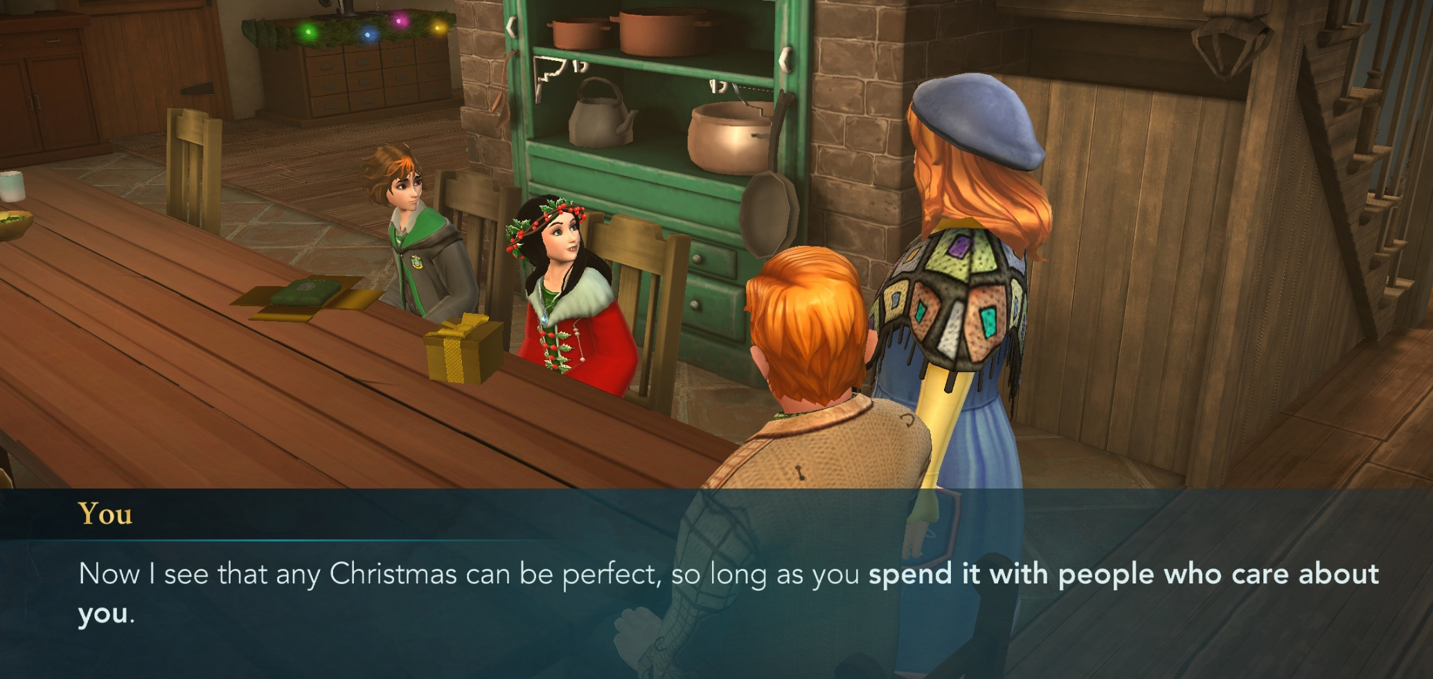 Christmas is all about sappy sentiments!