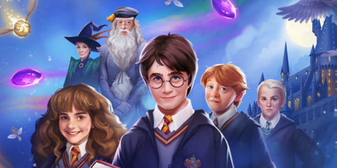 Key art for "Harry Potter: Puzzles & Spells" from Zynga is pictured.