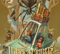 Illustrations of Harry and Ron in the iconic Ford Anglia, along with Dobby, Spiders, and Hedwig, are front and center in this highly detailed “Harry Potter and the Chamber of Secrets” cover.