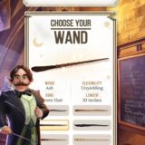 Professor Flitwick encourages you to select your wand in “Harry Potter: Puzzles & Spells”.