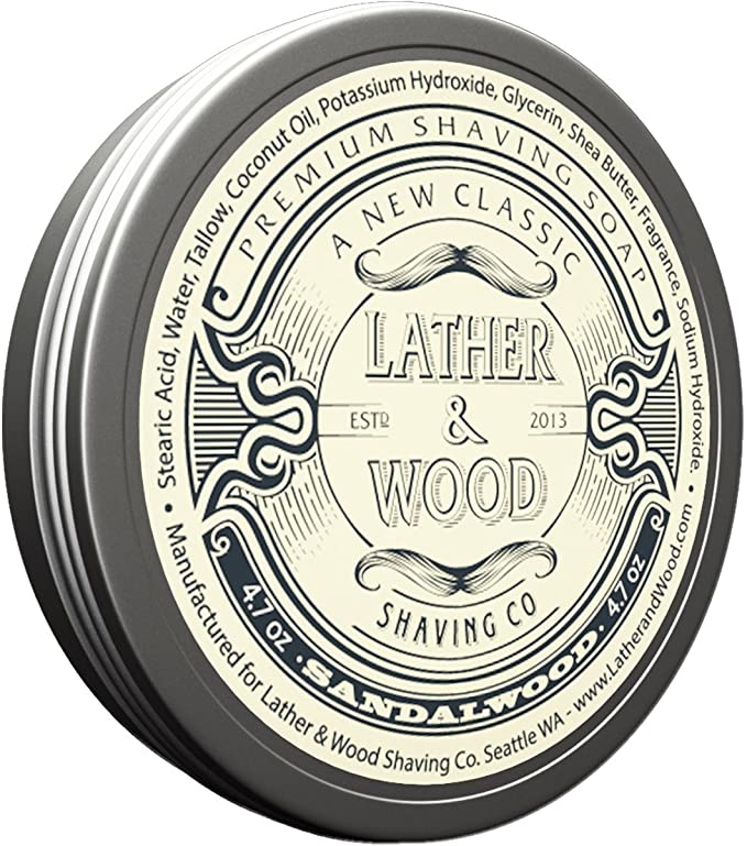 Lather & Wood Shaving Soap