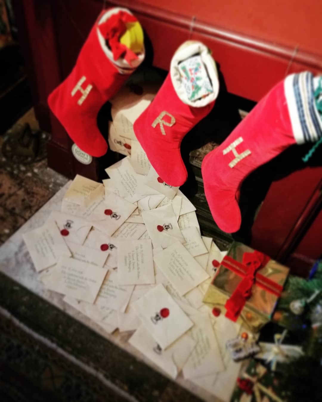 This display of letters and stockings takes visitors right back to first seeing the “Harry Potter” films.