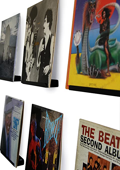 Vinyl record display shelf