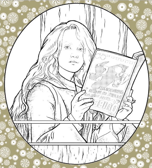 “Harry Potter: Coloring Wizardry”, Luna Lovegood