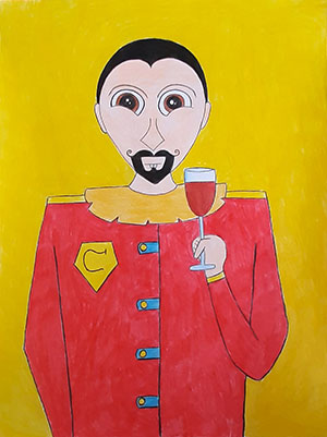 Pictured is an illustration for the United Kingdom edition of “The Ickabog” by Indrashis, 7, of India.