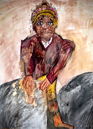 Pictured is an illustration for the United Kingdom edition of “The Ickabog” by Joel, 11, of the UK.