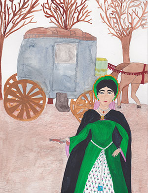 Pictured is an illustration for the United Kingdom edition of “The Ickabog” by Martha, 12, of the UK.