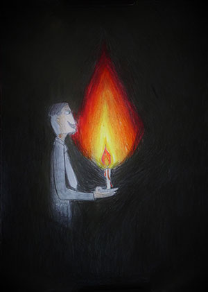 Pictured is an illustration for the United Kingdom edition of “The Ickabog” by Sienna, 9, of New Zealand.