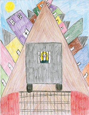 Pictured is an illustration for the United States edition of “The Ickabog” by Breanna, 10, of Saskatchewan, Canada.