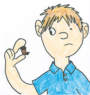 Pictured is an illustration for the United States edition of “The Ickabog” by Cormac, 11, of Ontario, Canada.