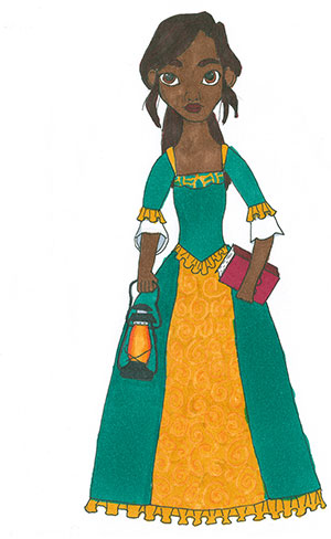 Pictured is an illustration for the United States edition of “The Ickabog” by Maya, 11, of Ontario, Canada.