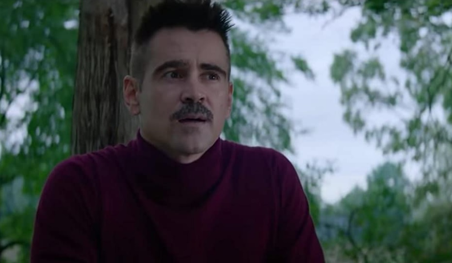 Colin Farrell is pictured in a film still from “Ava”.