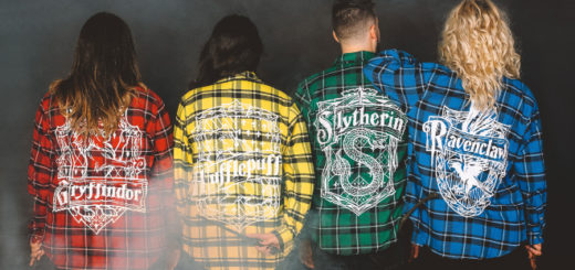 "Harry Potter" Cakeworthy Hogwarts House Flannel Shirts.