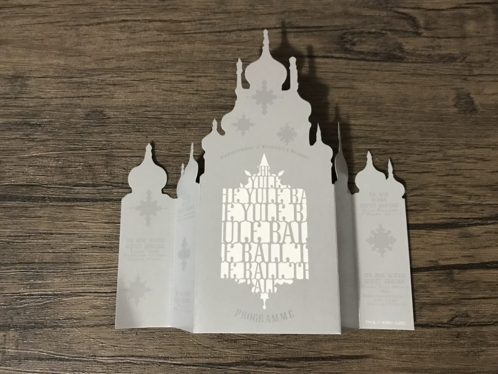 Place card for the Yule Ball