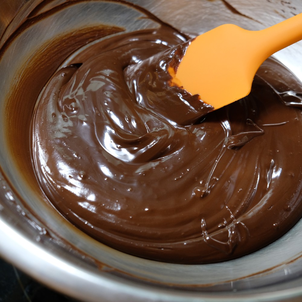 Chocolate Frogs melted in bowl