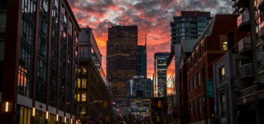Toronto at sunset