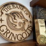 Gringotts Wood Sign with Collection