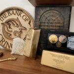 Gringotts Wood Sign with Collection