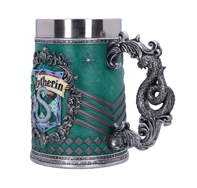 Each Hogwarts House has its own tankard and goblet.