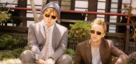 Throwback of Tom Felton and Rupert Grint.