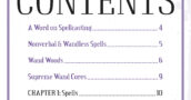 “The Unofficial Ultimate Harry Potter Spellbook” table of contents